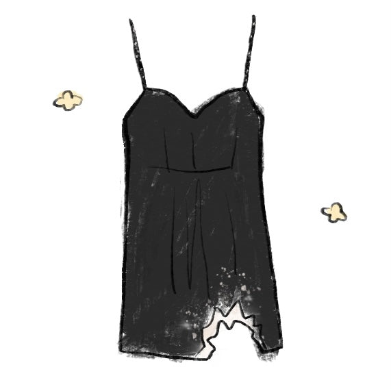 A model wears the Content Beaded V-Neck Dress.