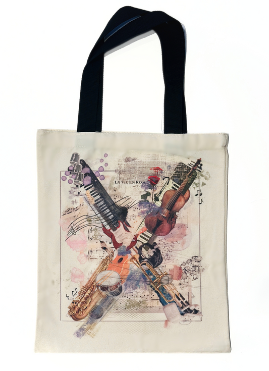 Symphony Collage Tote Bag