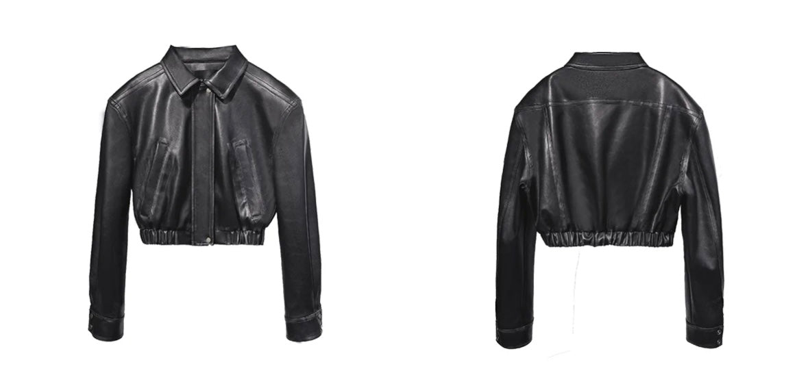 Chelsea Cropped Leather Jacket