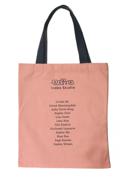 Musical Doodles Tote Bag - Pink
