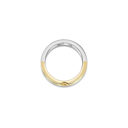 Etched Heart Gold Puzzle Ring